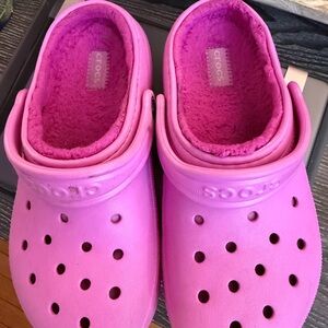 CROCS Kids Vibrant Pink Slippers